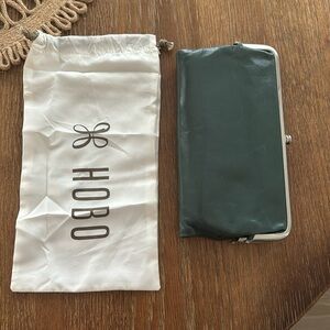 Green hobo Lauren wallet/clutch